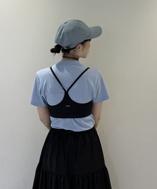 りかちょび/岸本梨佳さんの「ボーイ ベーシック Tシャツ」を使ったコーディネート