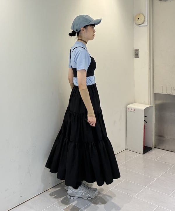 りかちょび/岸本梨佳さんの「ボーイ ベーシック Tシャツ」を使ったコーディネート