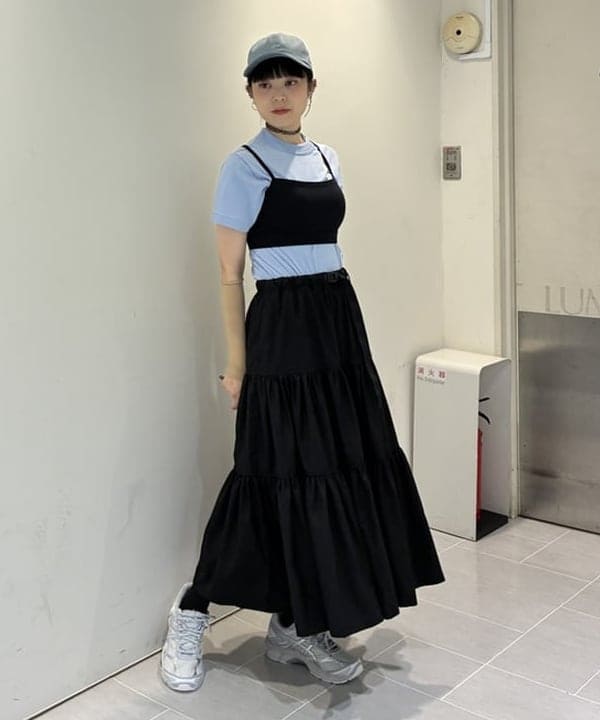 りかちょび/岸本梨佳さんの「ボーイ ベーシック Tシャツ」を使ったコーディネート
