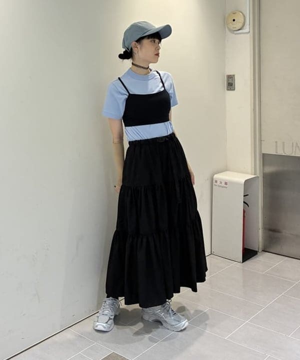 りかちょび/岸本梨佳さんの「ボーイ ベーシック Tシャツ」を使ったコーディネート