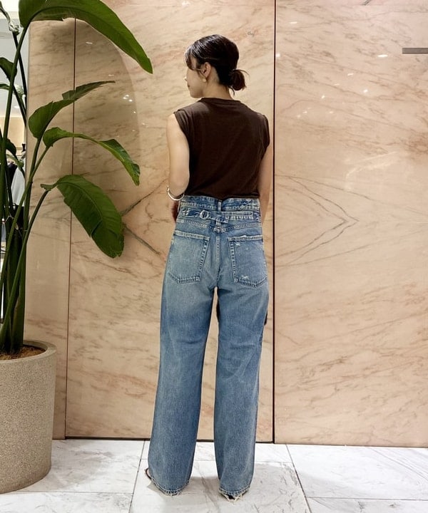 AONO SHIKAMAさんの「BEAMS WOMEN｜ウォッシャブル ウール ノースリーブ Tシャツ」を使ったコーディネート