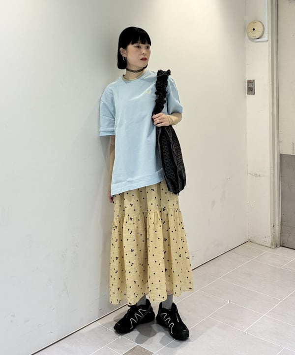 りかちょび/岸本梨佳さんの「【別注】FRED PERRY / リラックスド ピケ Tシャツ」を使ったコーディネート