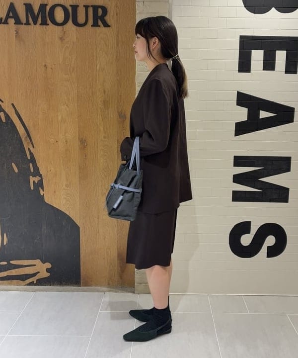 中平 あみさんの「BEAMS WOMEN｜ラペルレス オーバー ジャケット」を使ったコーディネート