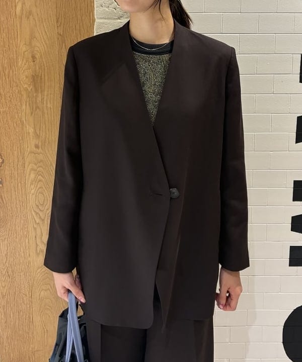 中平 あみさんの「BEAMS WOMEN｜ラペルレス オーバー ジャケット」を使ったコーディネート