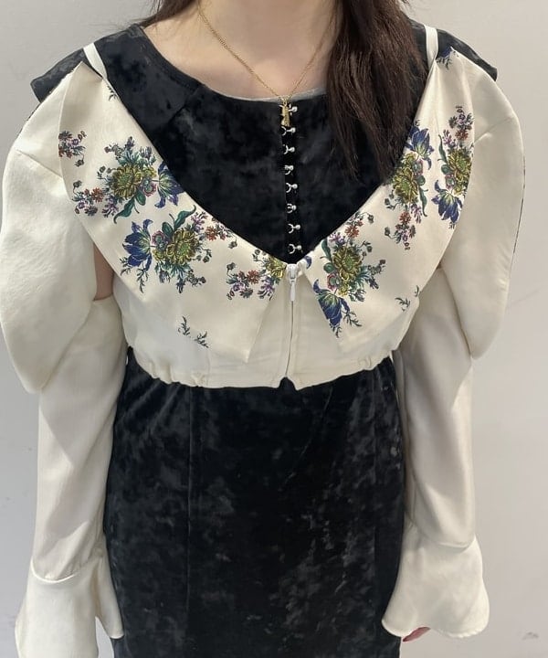 rinnaさんの「BEAMS WOMEN｜クラシック ベロア ミニ ワンピース」を使ったコーディネート