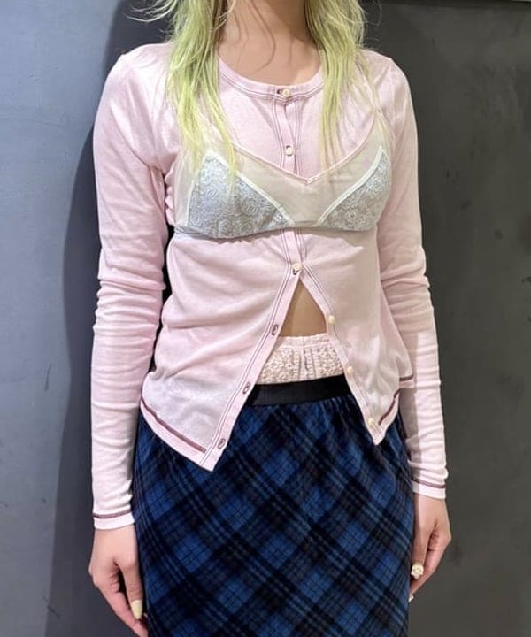 はっとりさんの「BEAMS WOMEN｜ベロア プリント レース ヘム スカート」を使ったコーディネート