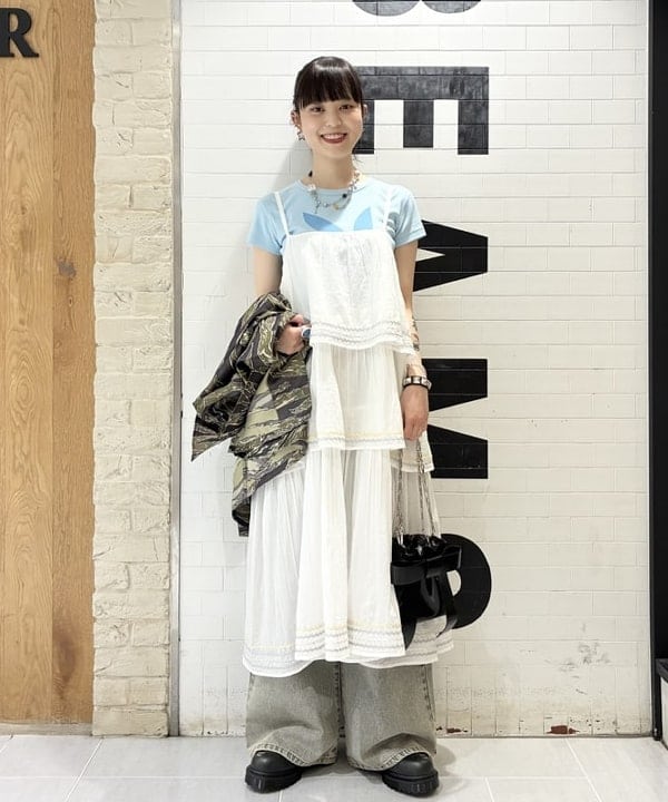 りかちょび/岸本梨佳さんの「BEAMS WOMEN｜リボン チェーン バッグ」を使ったコーディネート