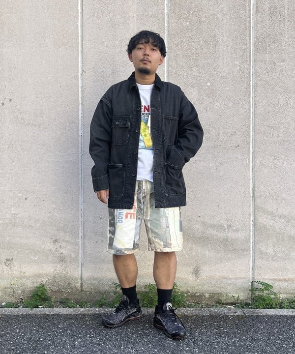 【限定販售】STARBUCKS STAND by BEAMS / 黑色丹寧工裝外套