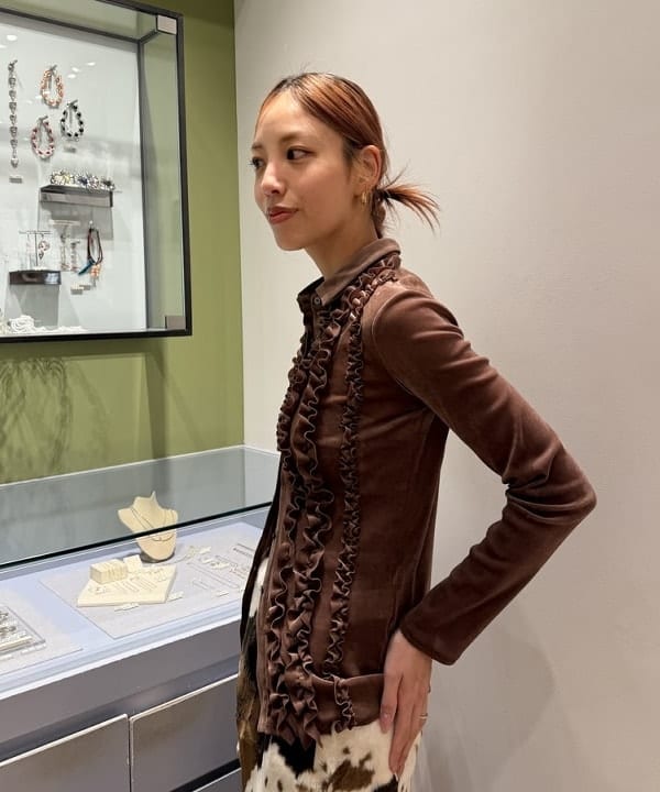 れいなさんの「BEAMS WOMEN｜フェイクファー ミニ スカート」を使ったコーディネート