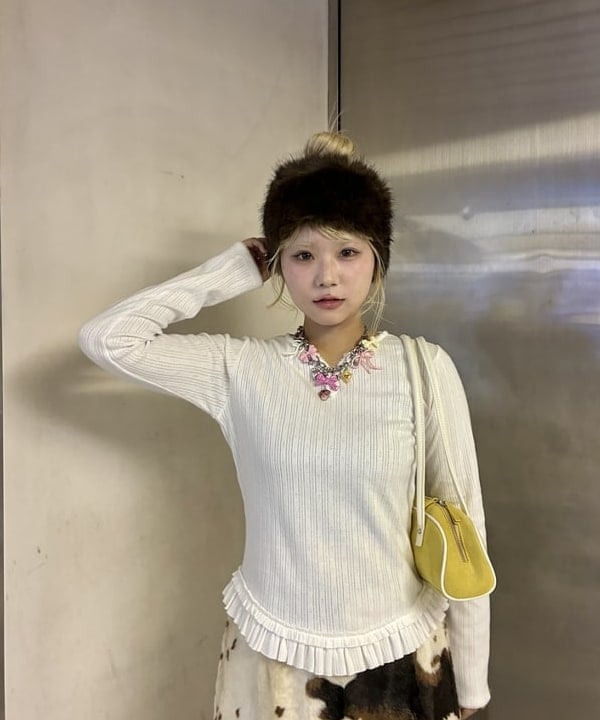 アンさんの「BEAMS WOMEN｜フェイクファー ミニ スカート」を使ったコーディネート
