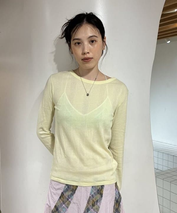 神坂 莉子さんの「BEAMS WOMEN｜【別注】MILLER / 2パック Tシャツ」を使ったコーディネート
