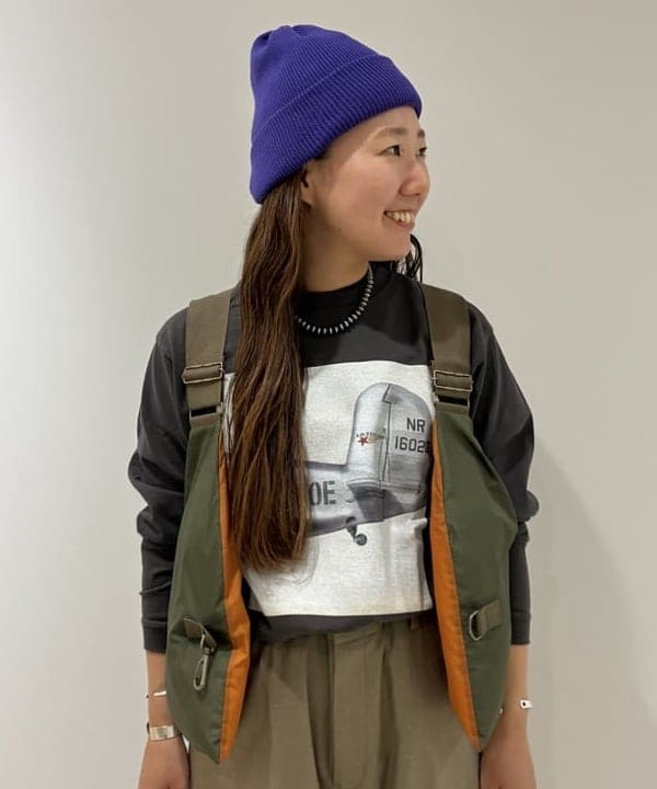 サイトウ　トモミさんの「BEAMS WOMEN｜maturely / リネン ウール ミリタリー パンツ」を使ったコーディネート