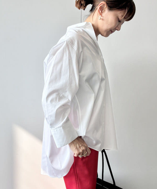 桑原 ふみさんの「BEAMS WOMEN｜【接触冷感】トリアセ ポリエステル ツイル ドロストパンツ」を使ったコーディネート