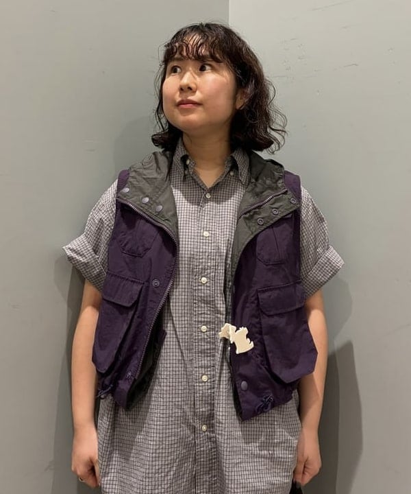 イガラシさんの「BEAMS WOMEN｜マウンテンパーカー ベスト」を使ったコーディネート