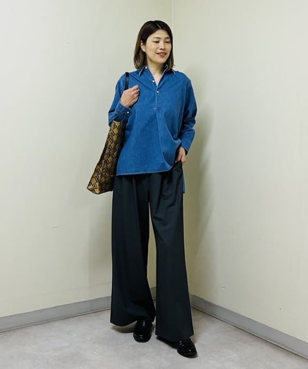 岩沢 珠代さんの「BEAMS WOMEN｜TICCA / デニム チュニック」を使ったコーディネート
