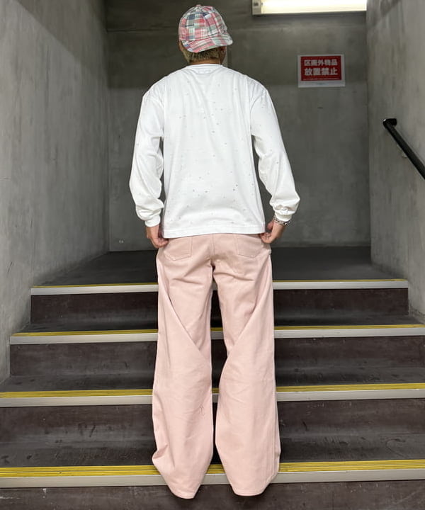KUROCHANさんの「BEAMS WOMEN｜ピンホール ロングスリーブ Tシャツ」を使ったコーディネート