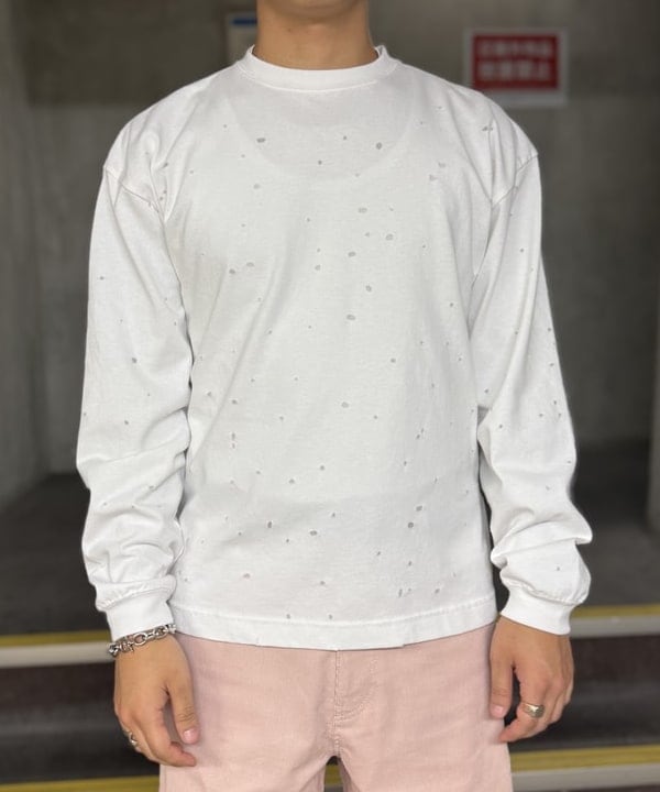KUROCHANさんの「BEAMS WOMEN｜ピンホール ロングスリーブ Tシャツ」を使ったコーディネート