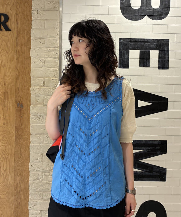 キラリさんの「BEAMS WOMEN｜ダメージ サーマル Tシャツ」を使ったコーディネート