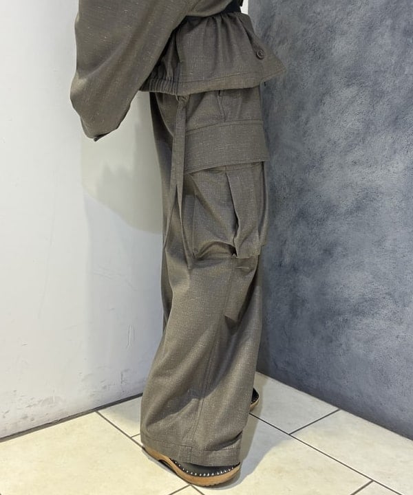 モモさんの「BEAMS WOMEN｜maturely / リネン ウール ミリタリーブルゾン」を使ったコーディネート