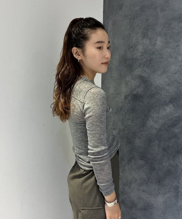 モモさんの「BEAMS WOMEN｜maturely / リネン ウール ミリタリーブルゾン」を使ったコーディネート