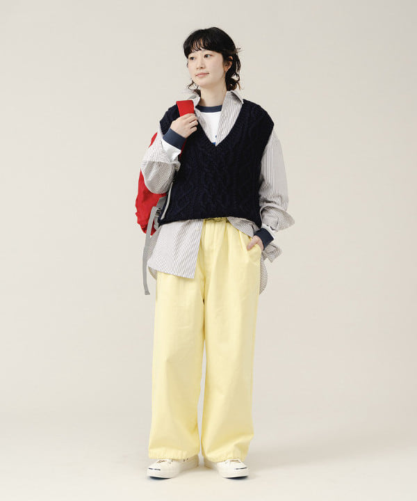 キラリさんの「BEAMS WOMEN｜【別注】Champion / BOYロゴ リンガーTシャツ」を使ったコーディネート