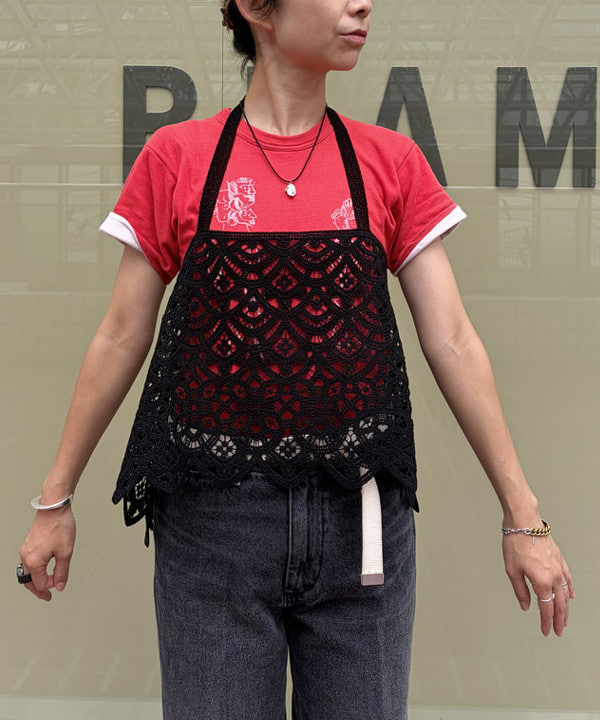 矢野(青木)優香さんの「BEAMS WOMEN｜maturely / レース ホルター トップ」を使ったコーディネート