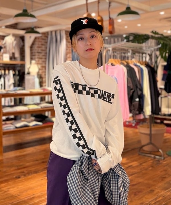 Heg.さんの「BEAMS WOMEN｜ボーイ チェック ビッグ ボタンダウン シャツ」を使ったコーディネート