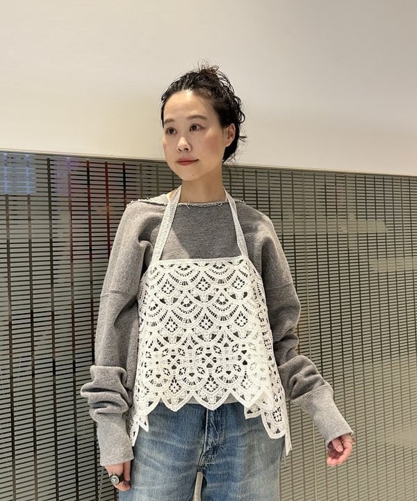 清水 彩乃さんの「BEAMS WOMEN｜maturely / レース ホルター トップ」を使ったコーディネート