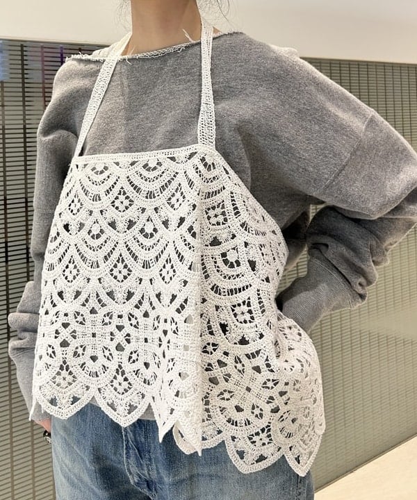 清水 彩乃さんの「BEAMS WOMEN｜maturely / レース ホルター トップ」を使ったコーディネート
