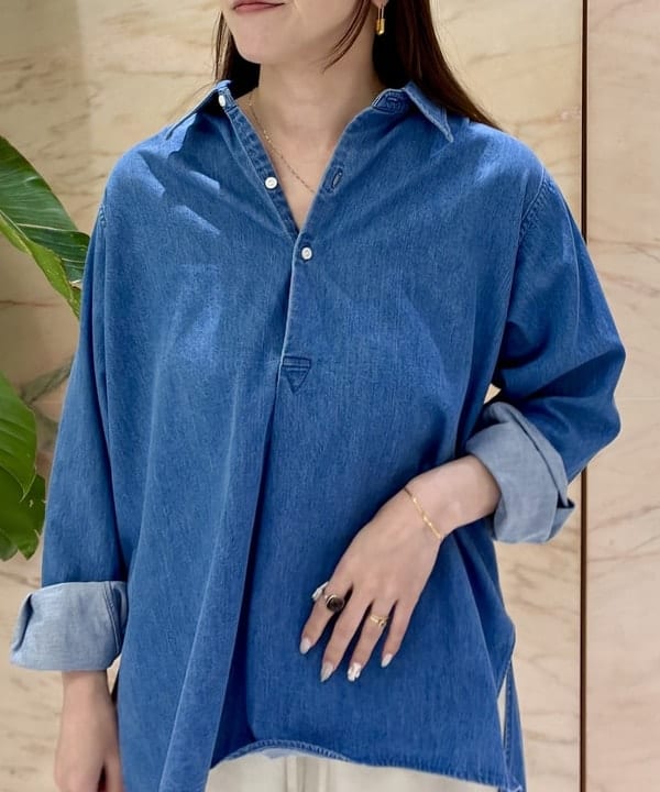 関 桂子さんの「BEAMS WOMEN｜TICCA / デニム チュニック」を使ったコーディネート
