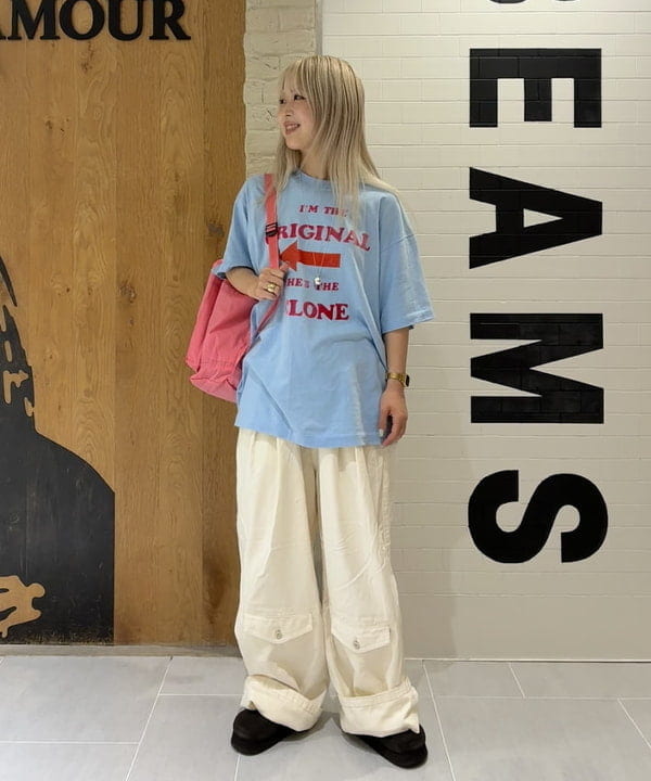 ando naoさんの「BEAMS WOMEN｜maturely / バックサテン ミリタリーパンツ」を使ったコーディネート