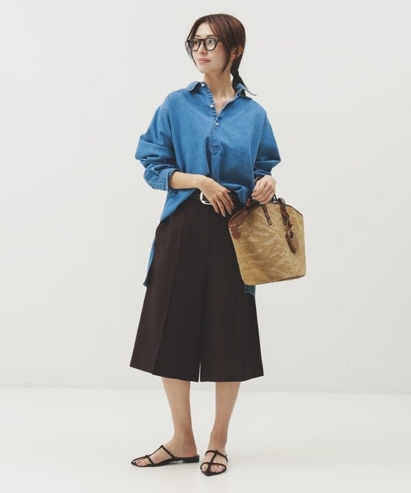 茂野 真楓さんの「BEAMS WOMEN｜TICCA / デニム チュニック」を使ったコーディネート
