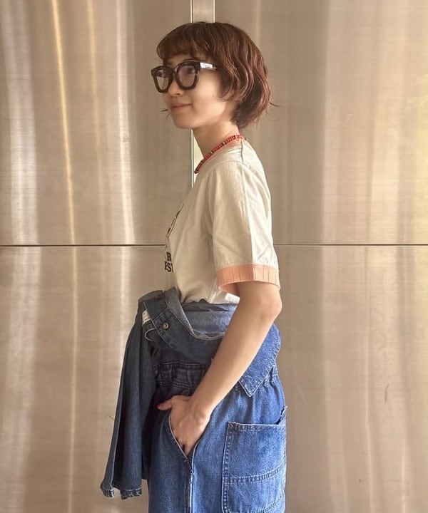 みりさんの「【別注】Jackman / リンガー リブ Tシャツ 26SS」を使ったコーディネート
