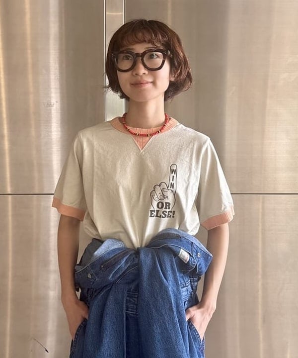 みりさんの「【別注】Jackman / リンガー リブ Tシャツ 26SS」を使ったコーディネート