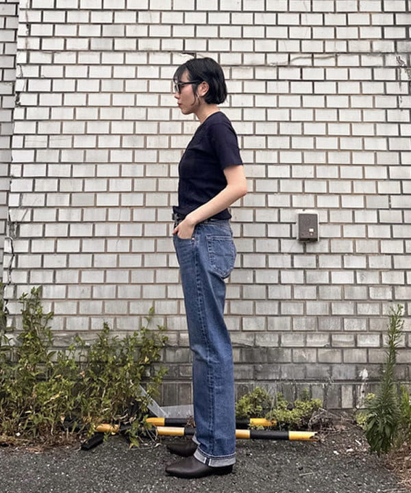 なるみさんの「【別注】Orfeo &times; maturely / サーマル テープ ショートスリーブ」を使ったコーディネート