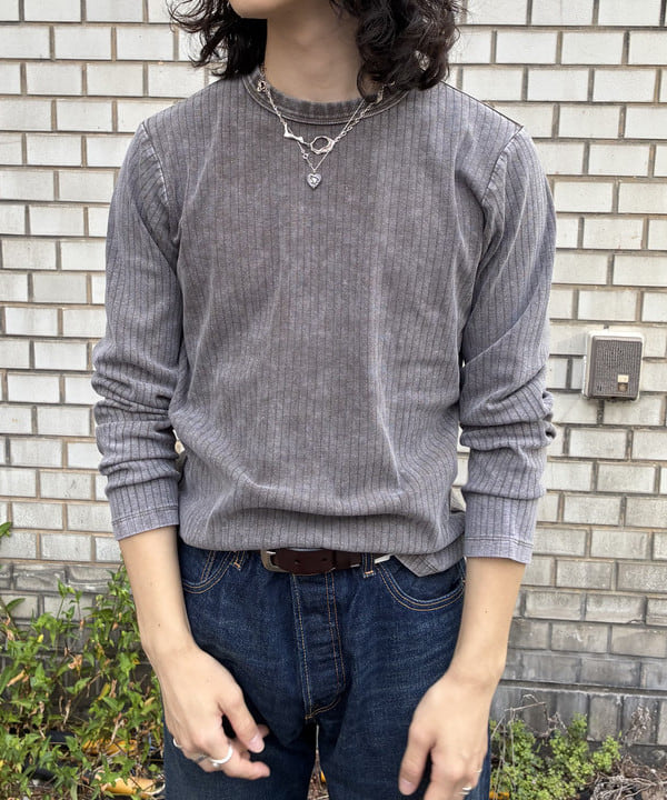 久保田 耀さんの「フェード リブ ロングスリーブTシャツ」を使ったコーディネート