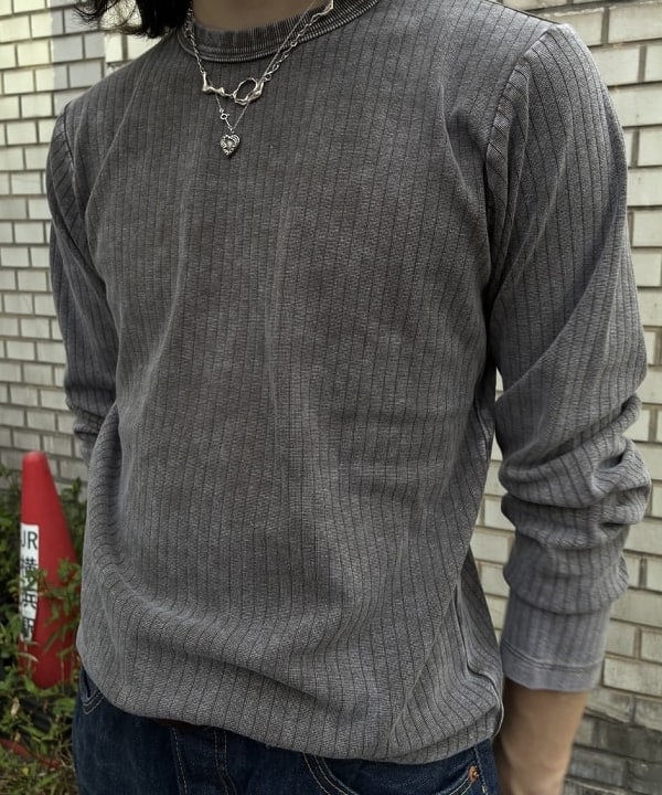 久保田 耀さんの「フェード リブ ロングスリーブTシャツ」を使ったコーディネート