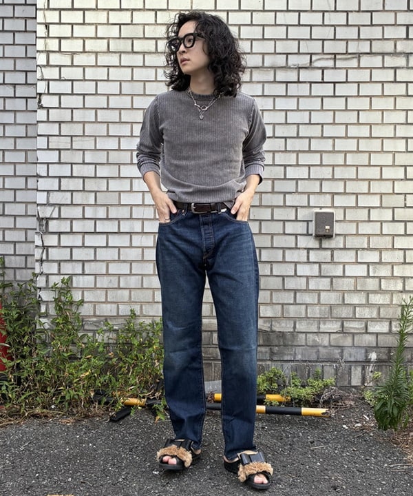 久保田 耀さんの「フェード リブ ロングスリーブTシャツ」を使ったコーディネート
