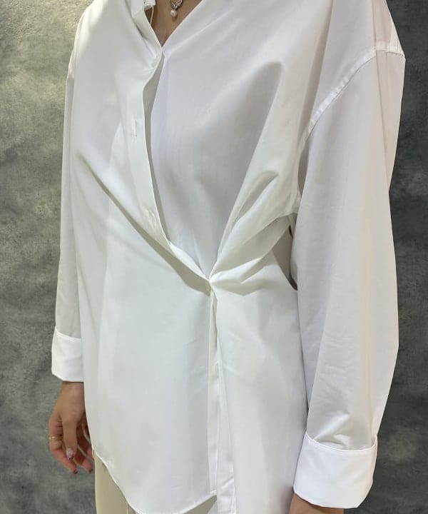 中田 優紀子さんの「BEAMS WOMEN｜2WAY オーバーシャツ 26AW」を使ったコーディネート