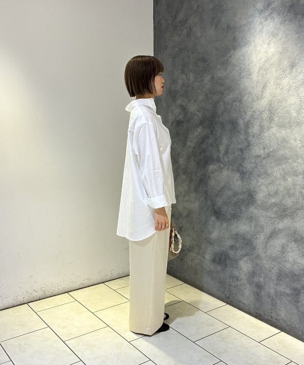 中田 優紀子さんの「BEAMS WOMEN｜2WAY オーバーシャツ 26AW」を使ったコーディネート