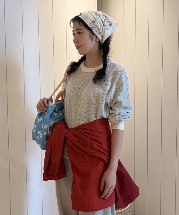 ばるたんさんの「BEAMS WOMEN｜ハニカム ロング スリーブ」を使ったコーディネート