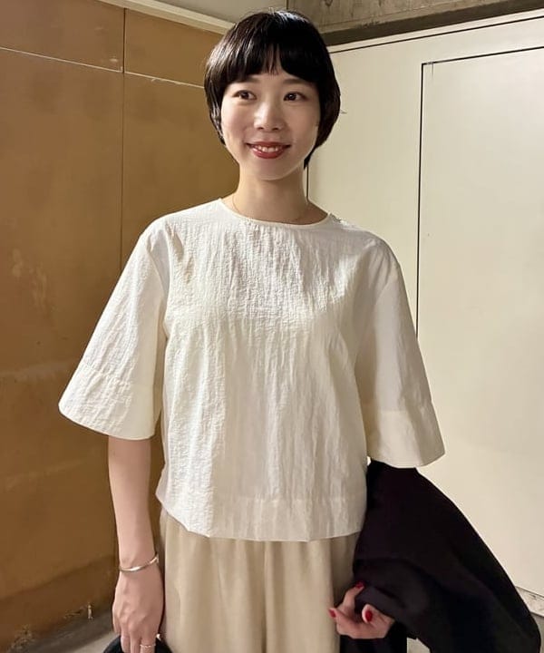 イナダさんの「BEAMS WOMEN｜ラペルレス オーバー ジャケット」を使ったコーディネート