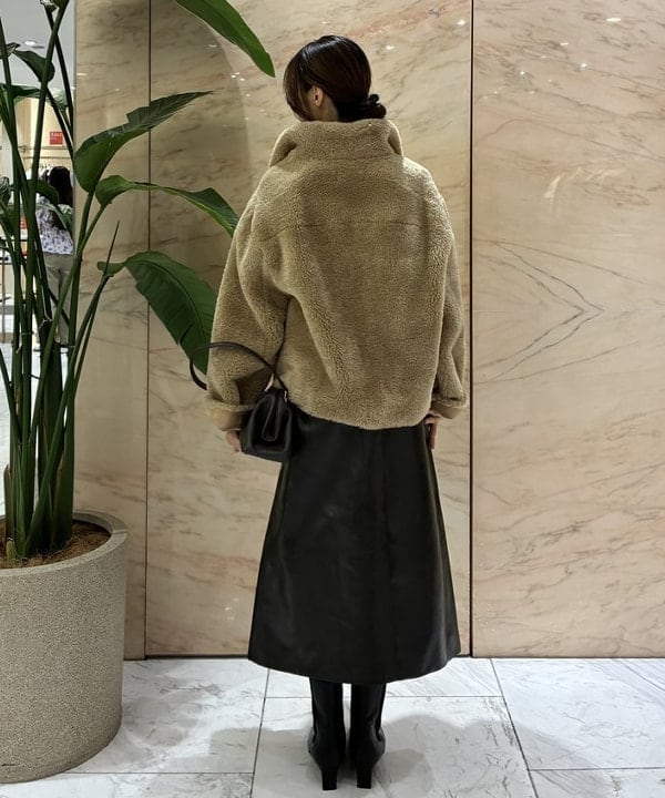 茂野 真楓さんの「BEAMS WOMEN｜ORR / シアリング ハイネック ブルゾン」を使ったコーディネート