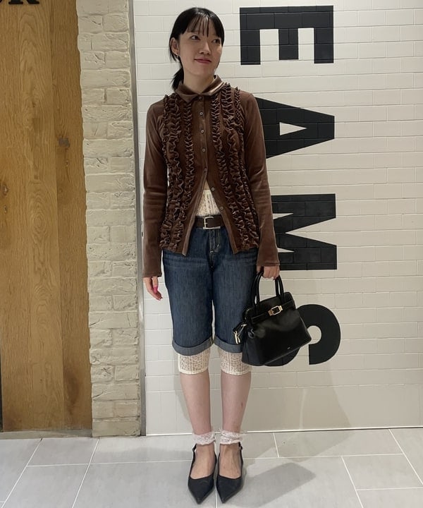 rinnaさんの「BEAMS WOMEN｜フロッキー チュール フリル シャツ」を使ったコーディネート