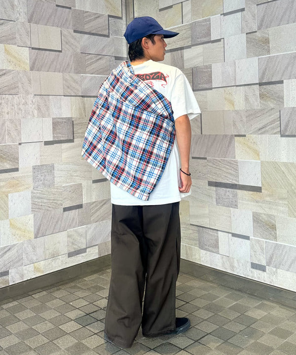 あがりえ ひゅうがさんの「チェック フーディシャツ」を使ったコーディネート