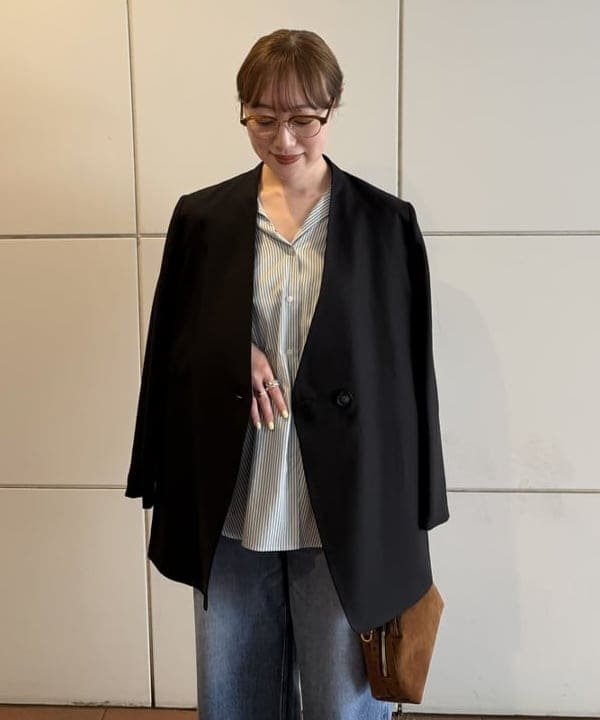 大浦 栞さんの「BEAMS WOMEN｜2WAY オーバーシャツ 26AW」を使ったコーディネート