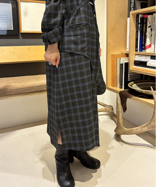 ando naoさんの「BEAMS WOMEN｜maturely / アレンジ チェック ワンピース」を使ったコーディネート