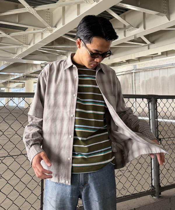 川崎 駿希さんの「BEAMS WOMEN｜レイヤード チェックシャツ」を使ったコーディネート