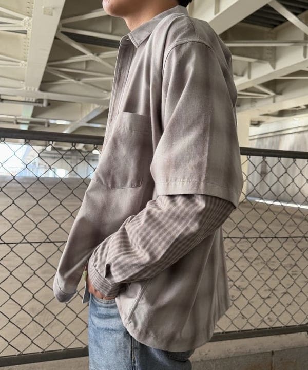 川崎 駿希さんの「BEAMS WOMEN｜レイヤード チェックシャツ」を使ったコーディネート