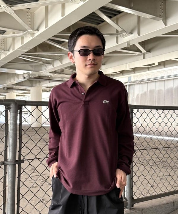 しゅうとさんの「BEAMS WOMEN｜【別注】LACOSTE / ヘビーカノコ ロングスリーブ ポロ」を使ったコーディネート